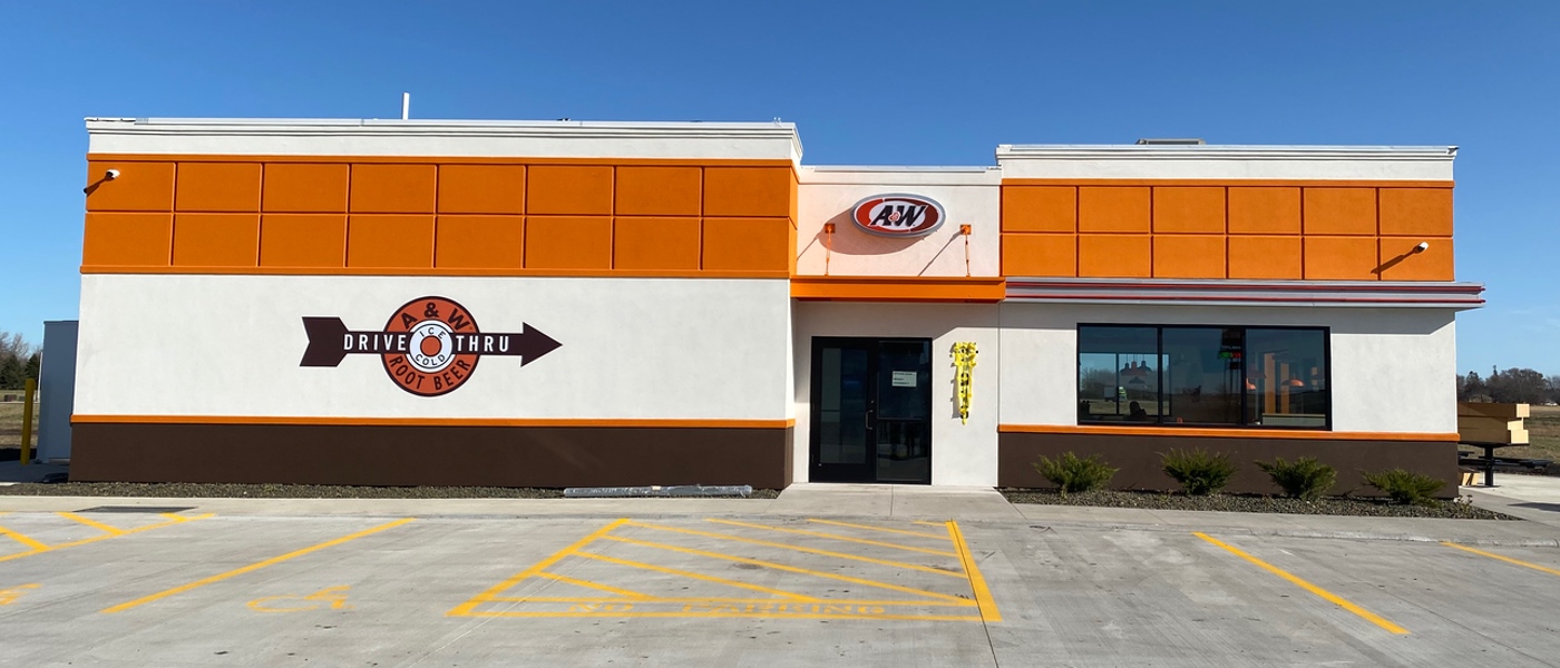 Photo of A&W Restaurant exterior in Mountain Lake, Minnesota